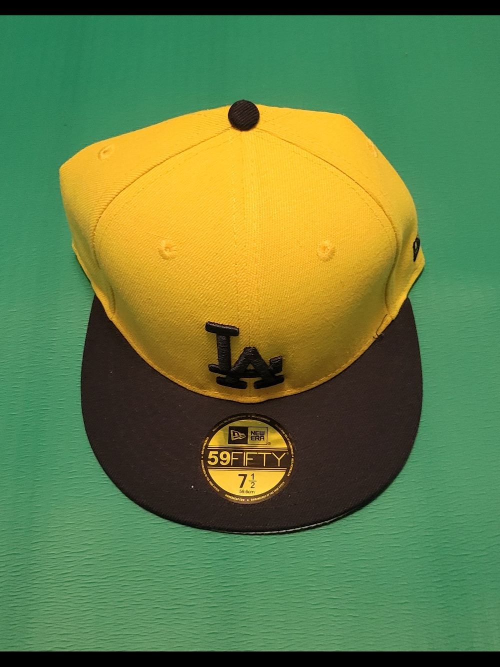 New Era LA Dodgers Yellow & Black 59FIFTY Fitted Cap